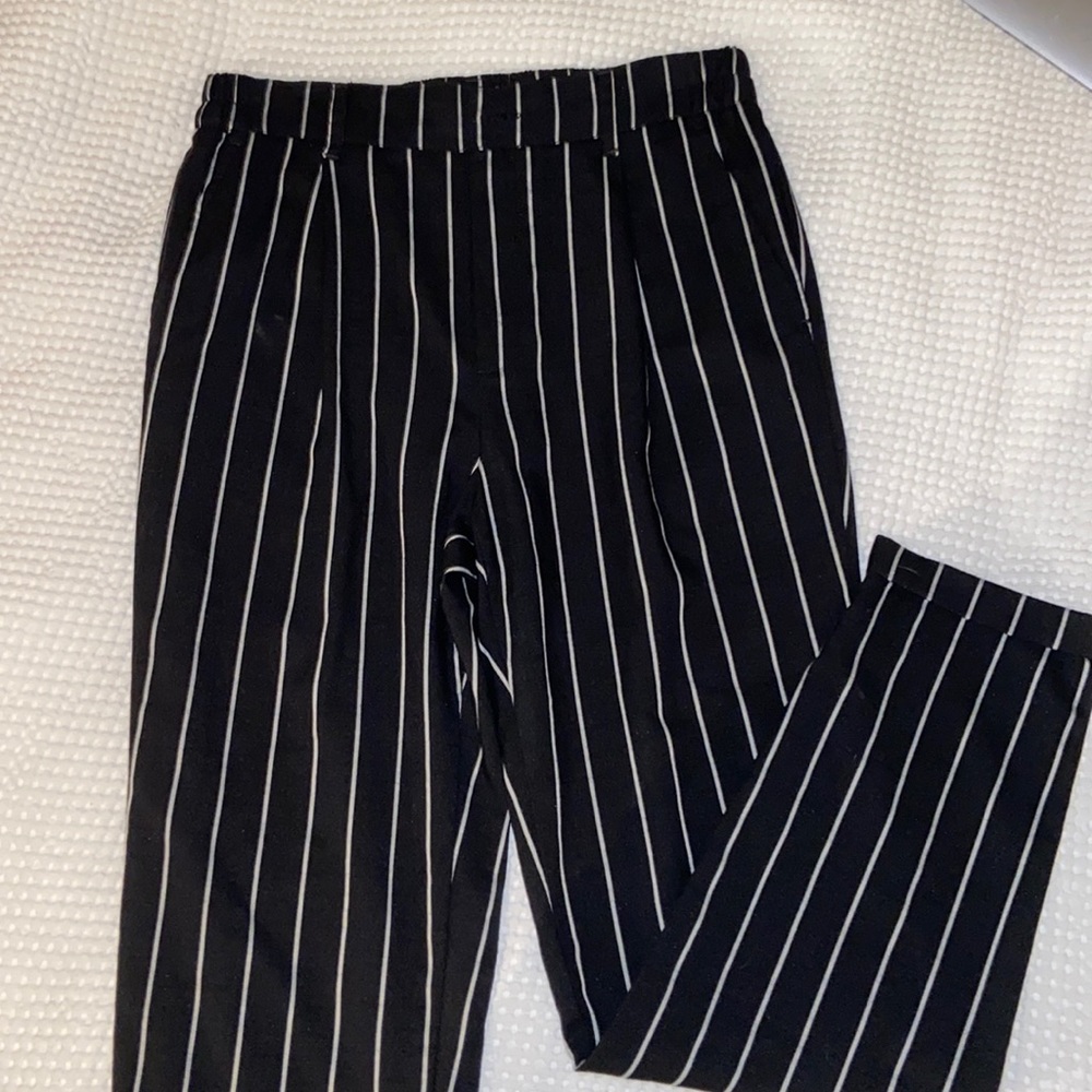 Pinstripe dress pants